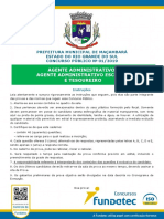 NM 2019 Agente Administrativo Prefeitura Municipal de Maçambará