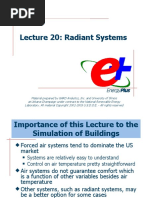 Lecture 20 Radiant Systems