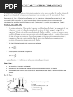 Deducción de La Ecuación de Darcy