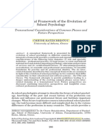 A Conceptual Framework of The Evolution of School Psychology