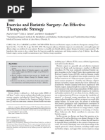 Exercise and Bariatric Surgery