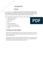 File and Disk Managment Allocation Methods