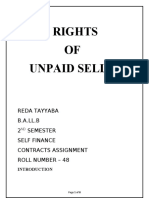 Rights of Unpaid Seller