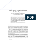 Impact Analysis Using Class Interaction Prediction Approach