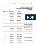 E PSDA Assignment For Project Management (BBA 302) Date of Submission: 13 April 2020