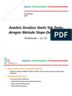 Analisis Struktur Statis Tak Tentu Dengan Metode Slope-Deflection