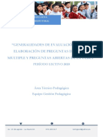 Instructivo de Evaluación Pruebas de Diagnóstico