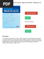 Les Installations de Plomberie Sanitaire - Règles de Calcul PDF - Télécharger, Lire