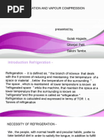 Refrigerigeration and Vapour Compression System