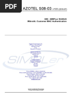 AZOTEL S08-03: S08 - Simpler Radius Mikrotik: Customer MAC Authentication