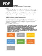 Design Concept 3D Cad Modelling Analysis and Optimization: 1. 3D Printing: Fused Deposition Modeling