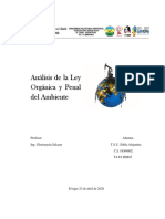 Ley Orgánica Del Ambiente y Ley Penal Del Ambiente