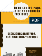 Selección de Equipo para Sistemas de Producción Flexibles