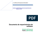 ASDocumento de Requerimientos de Software