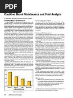 Condition Based Maintenance and Fluid Analysis