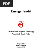 Energy Audit: Gnanamani College of Technology Namakkal, Tamil Nadu