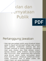 Iklan Dan Pernyataan Publik