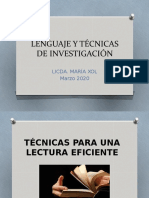 Técnicas para Una Lectura Eficiente