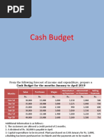 Cash Budget