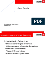 Cyber Security: By: Gurwinder Singh Jatana 9888235121