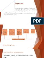 The Decision Making Process: Example: The Ajax Case