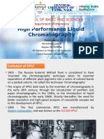 High Performance Liquid Chromato: School of Basic and Sciences