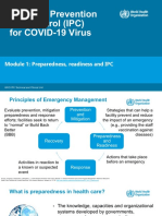 Infection Prevention and Control (IPC) For COVID-19 Virus