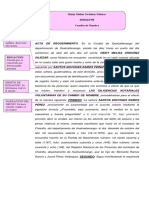 Acta de Requerimiento de Cambio de Nombre