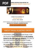 Almond Drops (Consumer Satisfaction