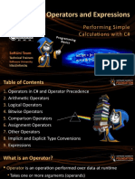 Operators and Expressions: Performing Simple Calculati Ons With C#