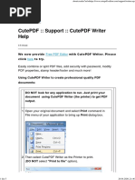 CutePDF - Support - CutePDF Writer Help2