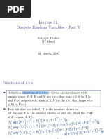 Discrete Random Variables - Part V: Satyajit Thakor