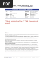 IT Risk Assessment Report Template