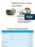 Subsidies Offered by Govt