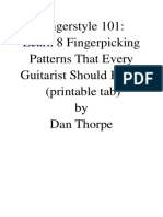 Fingerstyle 101 Printable Tab