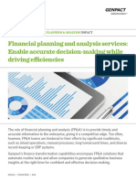 Financial Planning and Analysis Enable Accurate Decision Making While Driving Efficiencies