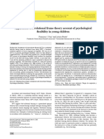 Application of A Relational Frame Theory Account of Psychological FL Exibility in Young Children