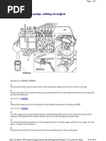 23622-2 Injection Pump, Setting On Engine: Special Tools