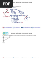 Momento de Fuerza Ejercicios Resueltos PDF