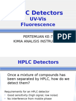 HPLC Detectors: UV-Vis Fluorescence