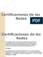 Corp. Certificación de Las Redes