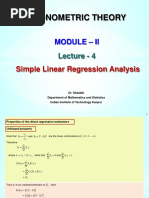 Econometric Theory: Module - Ii