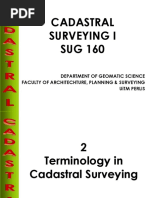 Chapter 2 - Terminology in Cadastral Surveying