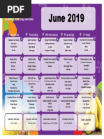 June 2019 Menu Bromenn 2