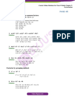 Concise Selina Solutions For Class 9 Maths Chapter 5 Factorisation