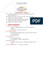 Micronutrients: Vitamins: Nutrition and Diet Therapy Lecture Notes On Vitamins