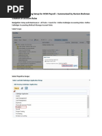 Sub Ledger Setup For Payroll