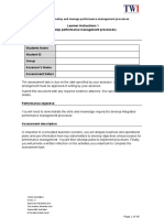 BSBHRM512 Develop and Manage Performance-Management Processes