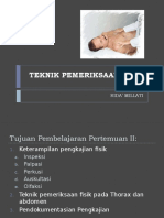 TEKNIK PEMERIKSAAN FISIK Pert 2