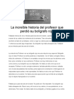 La Increíble Historia Del Profesor Que Perdió Su Bolígrafo Rojo